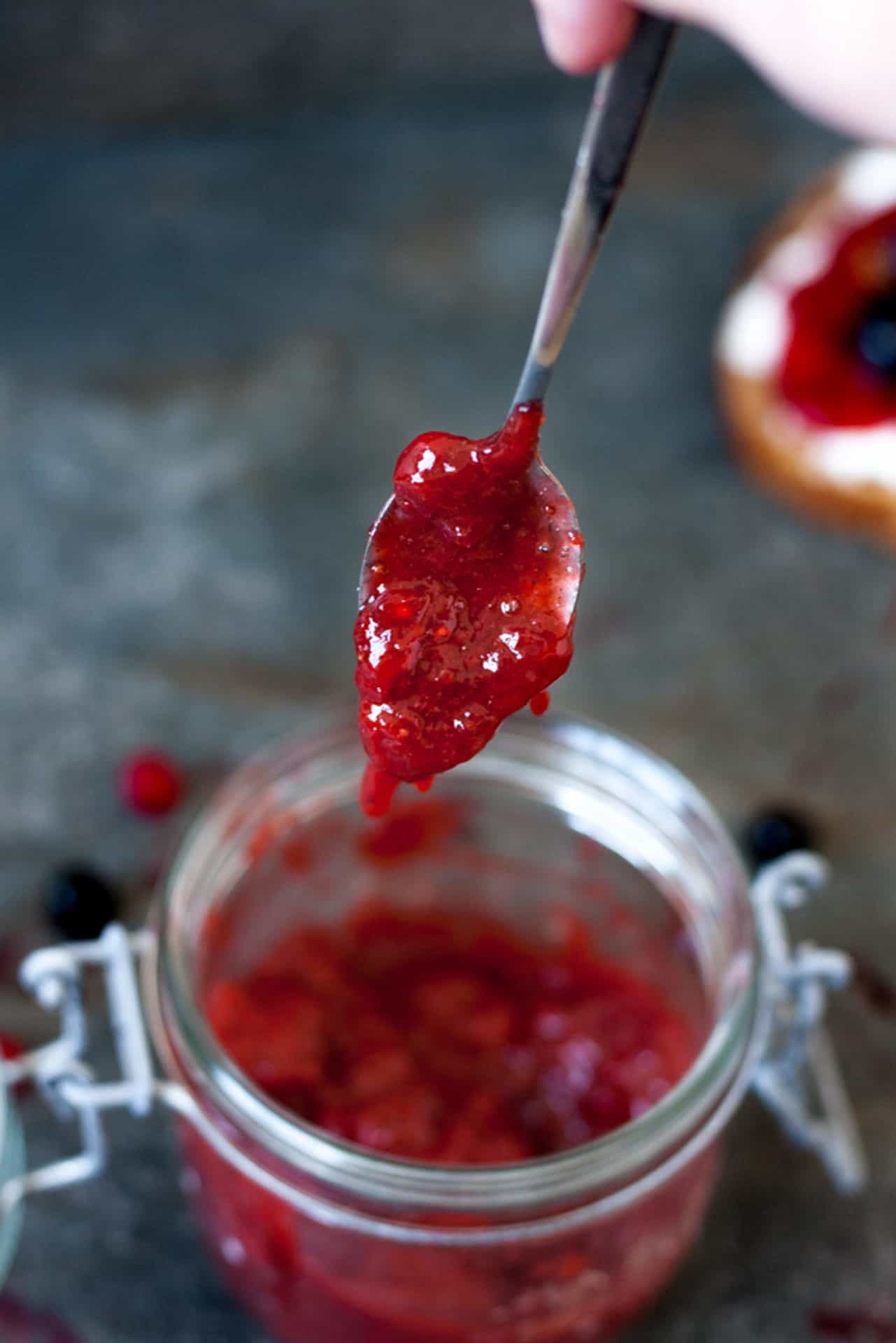 Homemade low FODMAP Strawberry spread.