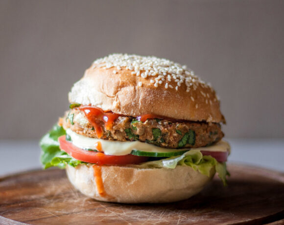 Food Photography Veggie Burger