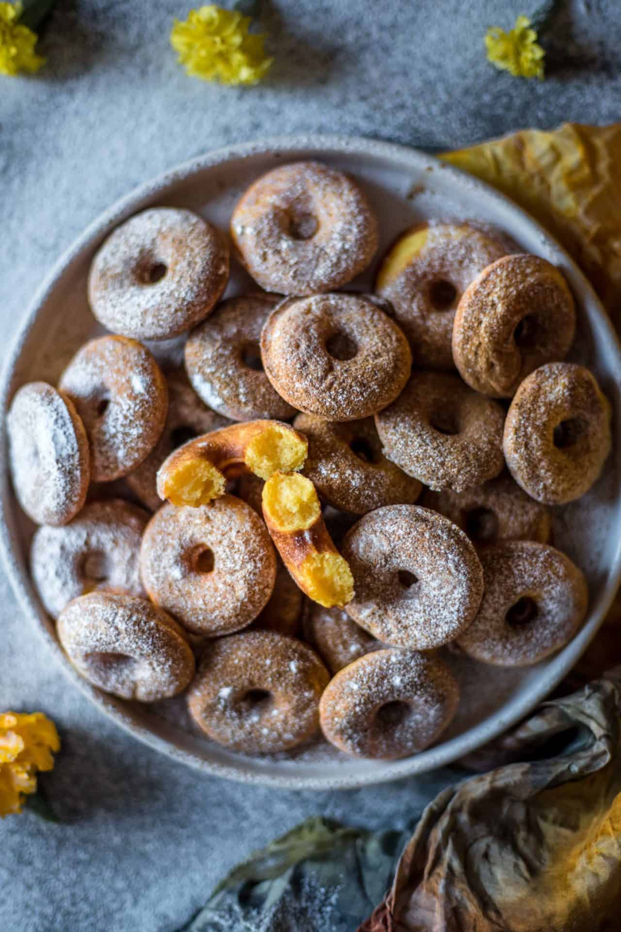 These Low FODMAP pumpkin donuts are super flavorful, rich, perfectly sweetened and very delicious. The autumn flavor is in every bite.