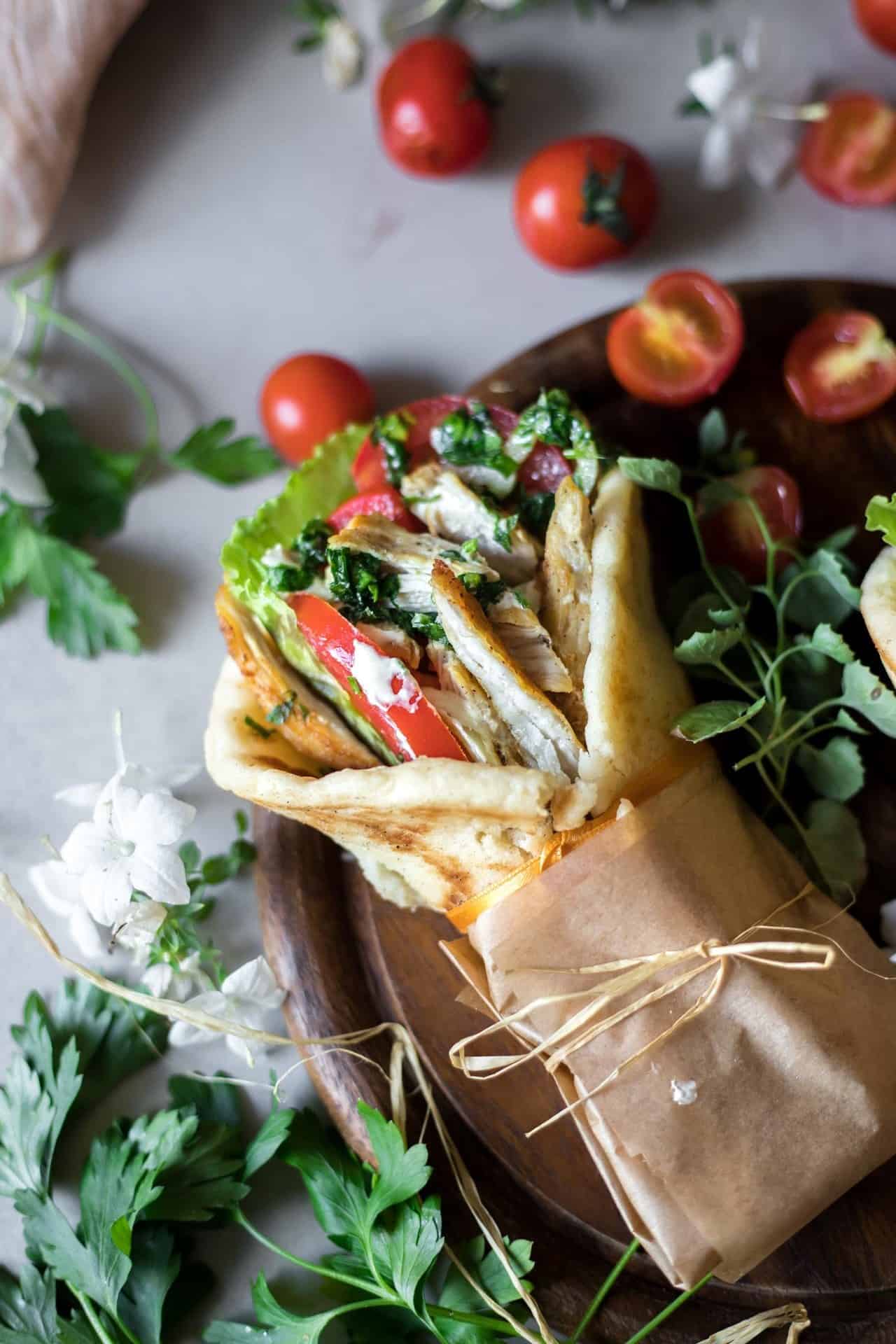 This Gluten Free Chicken Gyro is low FODMAP, super flavorful, light, easy to digest and beyond delicious.