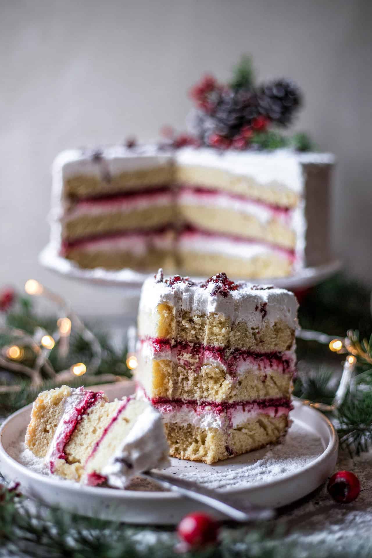 This Gluten-Free Cranberry Cake with Cream Cheese Frosting is super flavorful, light, fluffy, creamy, perfectly sweetened and so delicious.