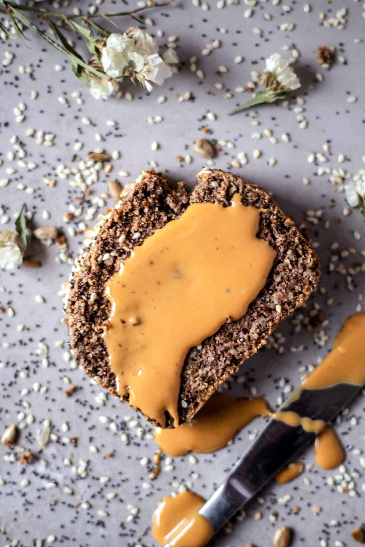 This gluten-free superfood bread is rich, wholesome, nutty, flavorful with a wonderfully soft texture. It's perfect for breakfast or mid-day snack.