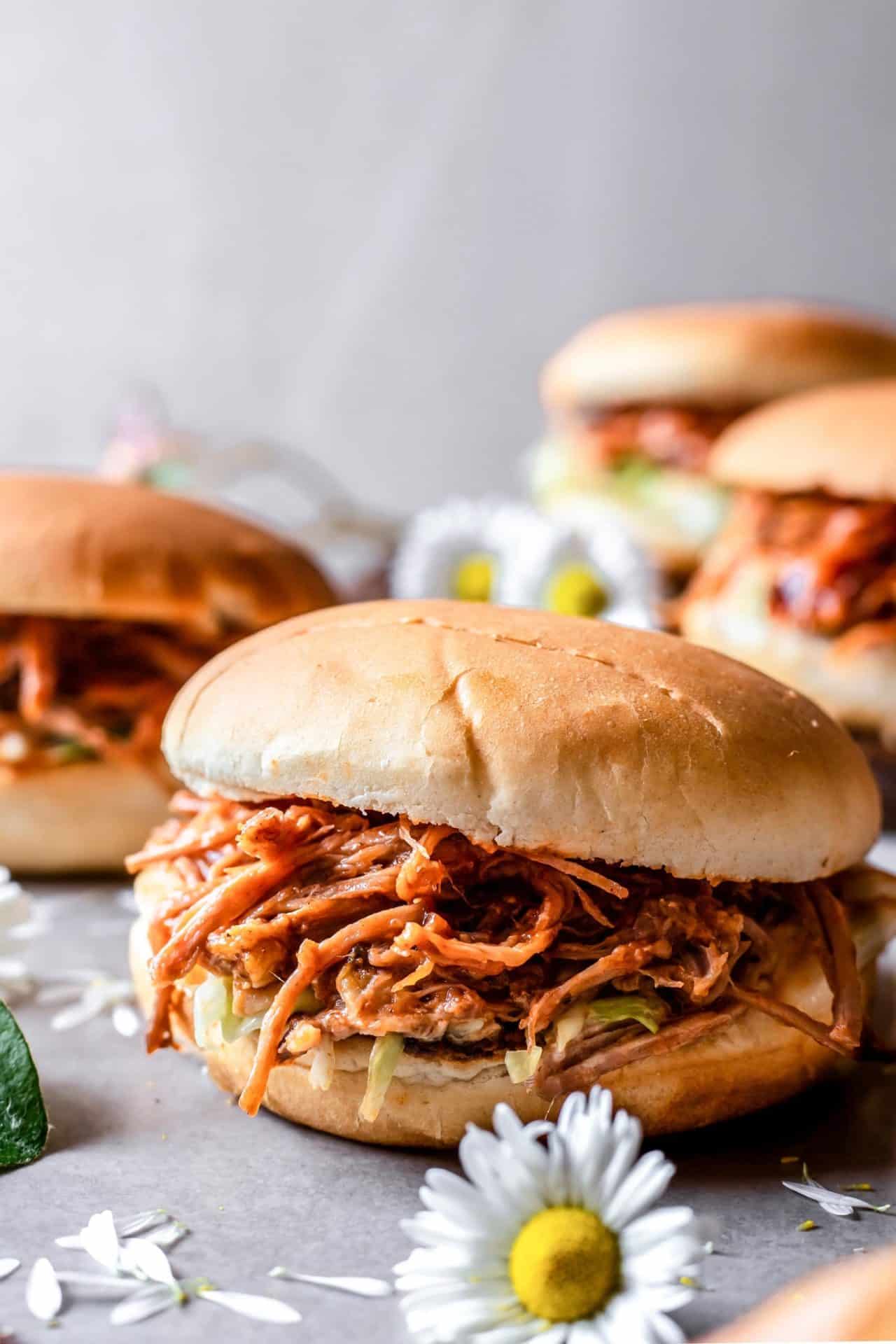 These Low FODMAP Pulled Pork Sliders are hearty, satisfying, BBQ Infused, smokey, flavorful, incredibly delicious, and super easy to make!