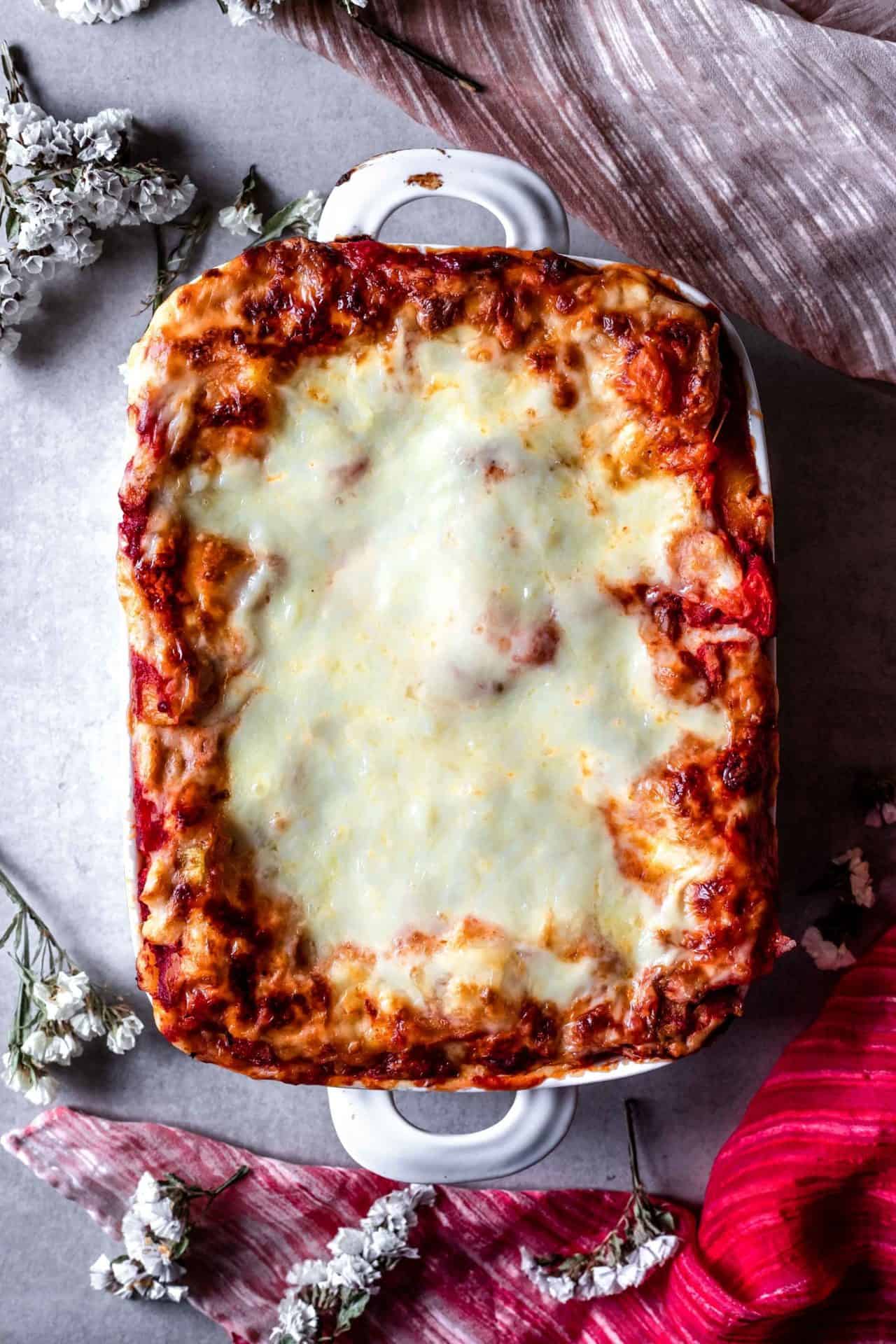 This Low FODMAP Vegetarian Lasagna is super flavorful, veggie-packed, filling, hearty and so delicious!