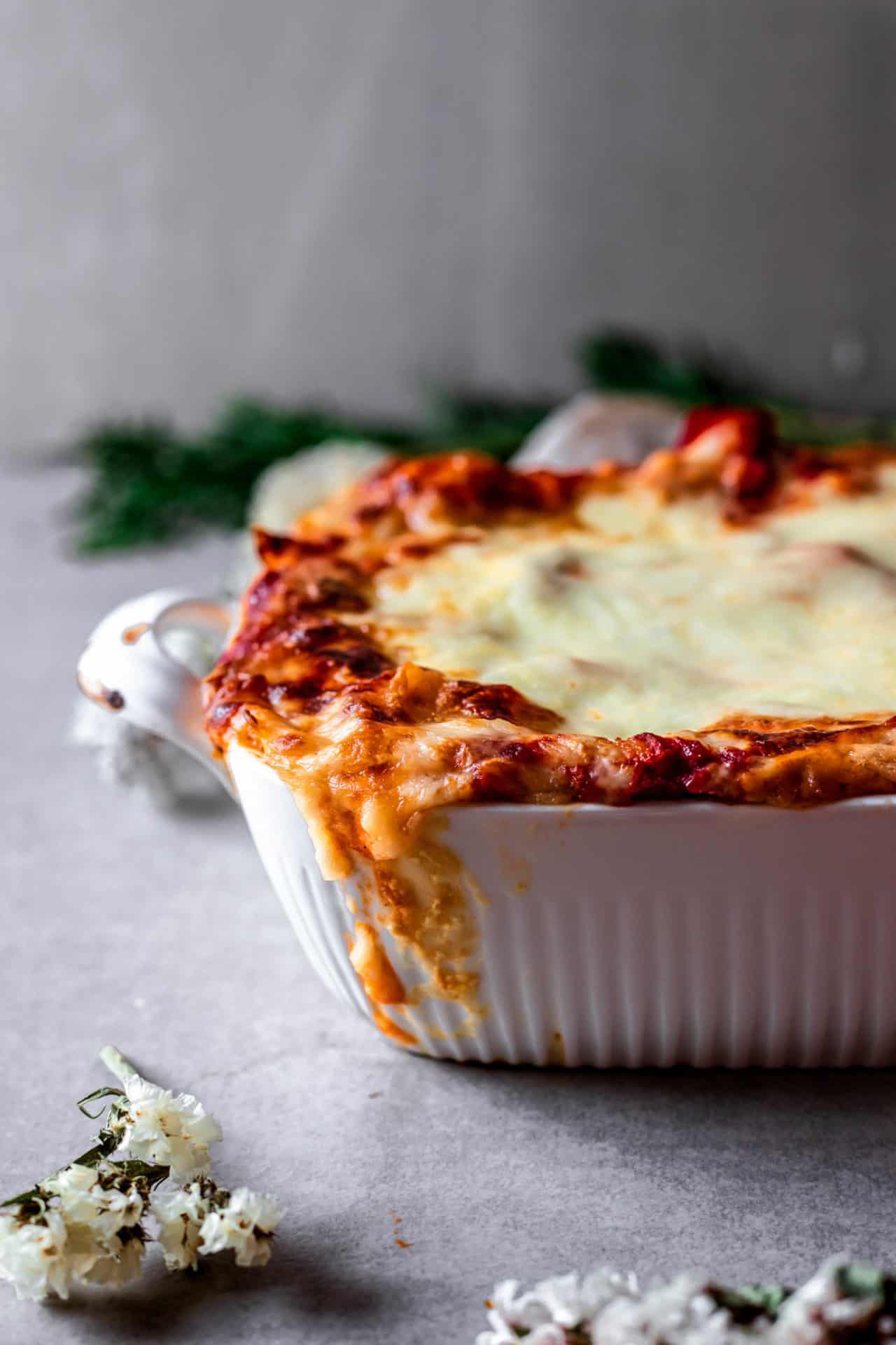 This Low FODMAP Vegetarian Lasagna is super flavorful, veggie-packed, filling, hearty and so delicious!