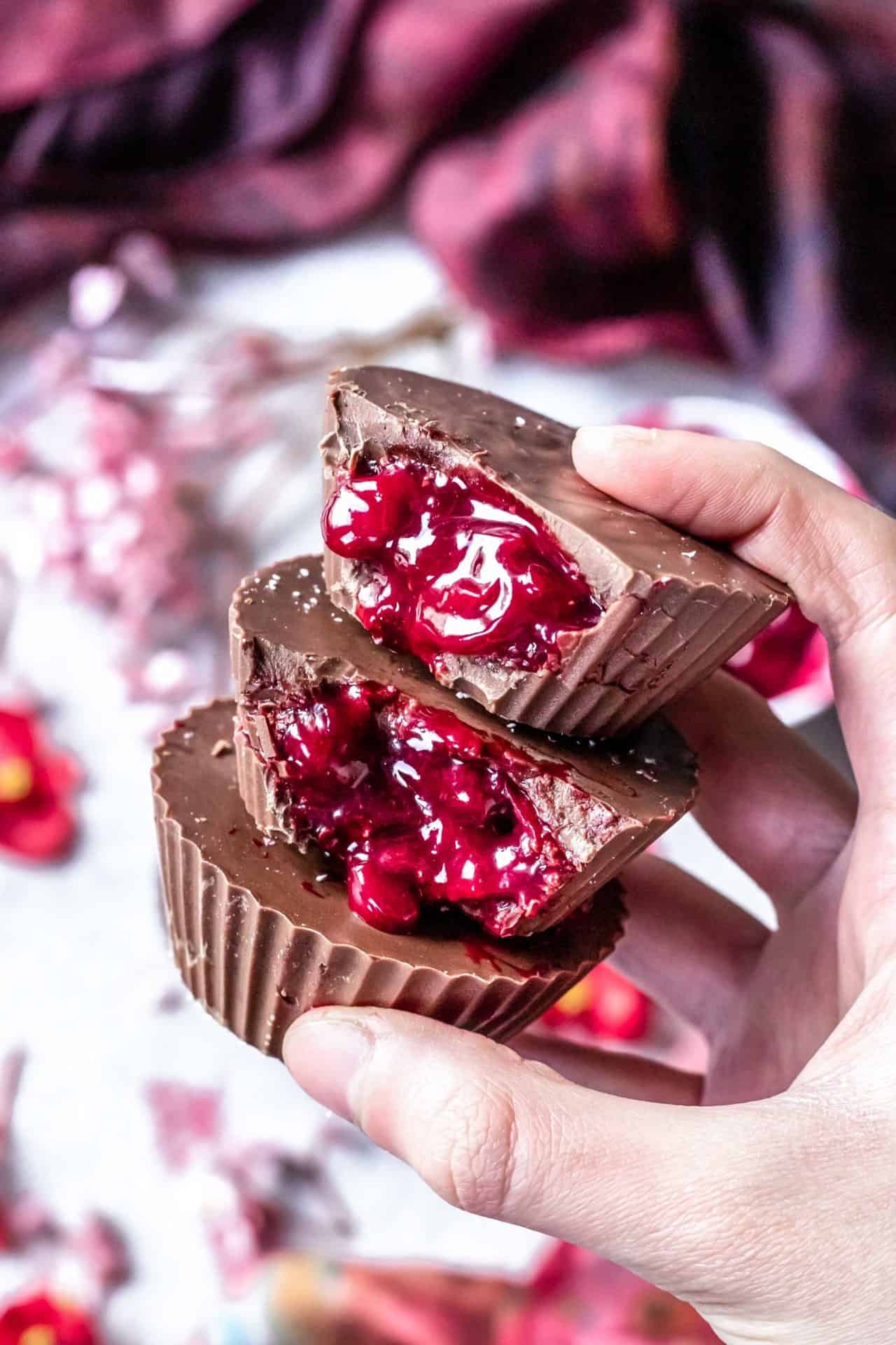 These cups are very chocolaty, perfectly sweetened, cherry-infused, and incredibly delicious! Plus they are low FODMAP and dairy-free!