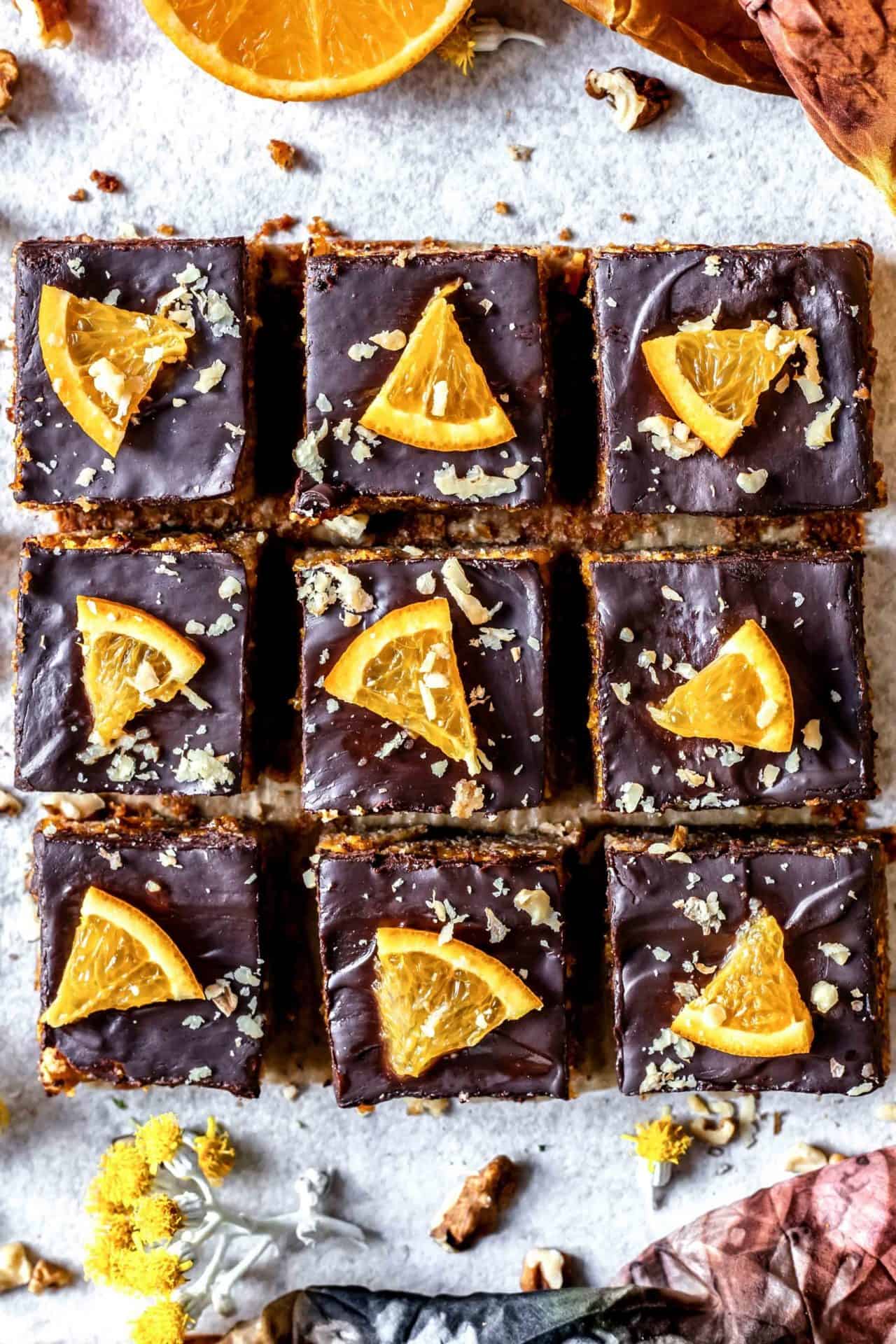 These Chocolate Orange Jaffa Bars are perfectly sweetened, rich, orange infused, chocolaty, portable, super simple to make and so delicious!