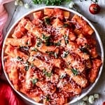 Low FODMAP Roasted Red Pepper and Tomato Pasta