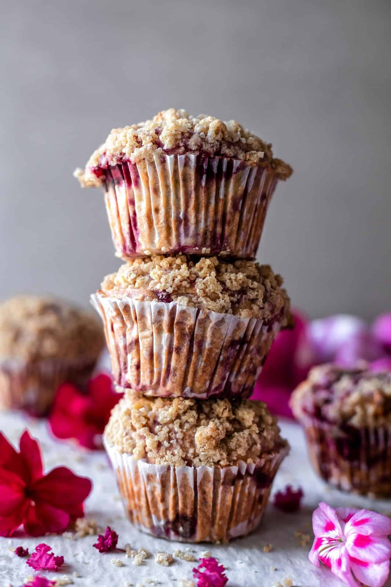 These Gluten-Free Raspberry White Chocolate Streusel Muffins are perfectly sweetened, crumbly on the top, flavorful, packed with raspberry flavor, hearty and so delicious!