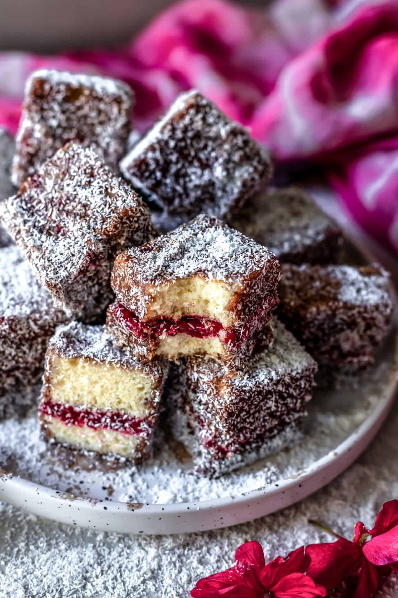 These Gluten-Free Lamingtons are spongy, soft, buttery, jam-infused, flavorful, perfectly sweetened and so delicious!