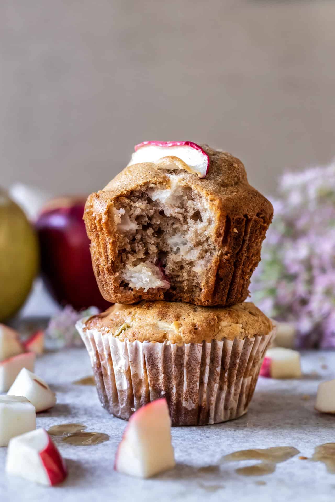These Gluten-Free Apple Pie Muffins are tender and light, loaded with apple, perfectly sweet, hearty, satisfying and so simple to make!

