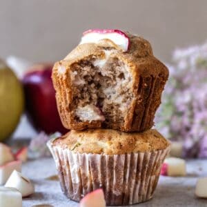 A bite of gluten-free apple muffins