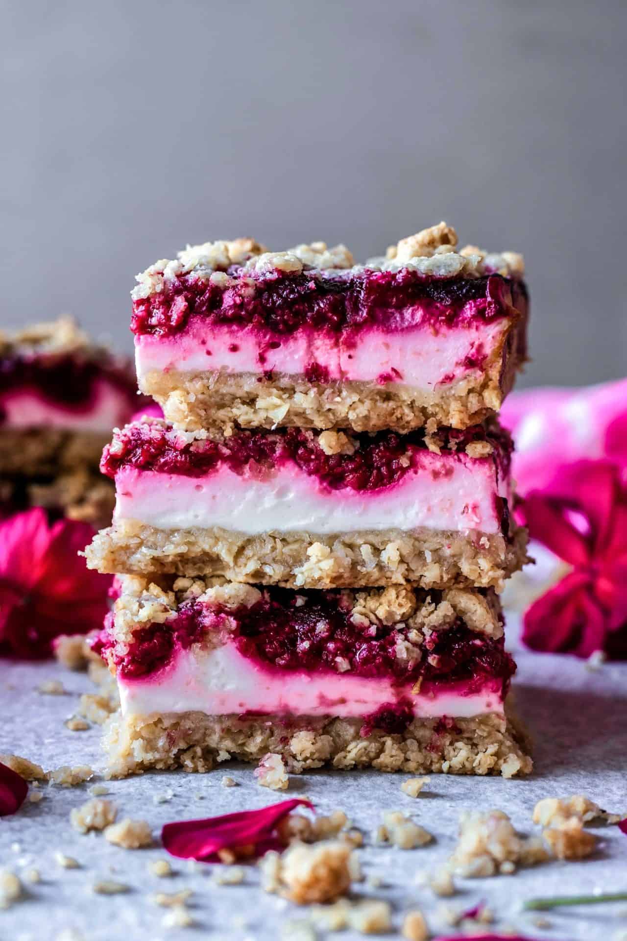 These Gluten-Free Raspberry Yogurt Bars are simple to make, fruity, perfectly sweetened, refreshing, and just so good!