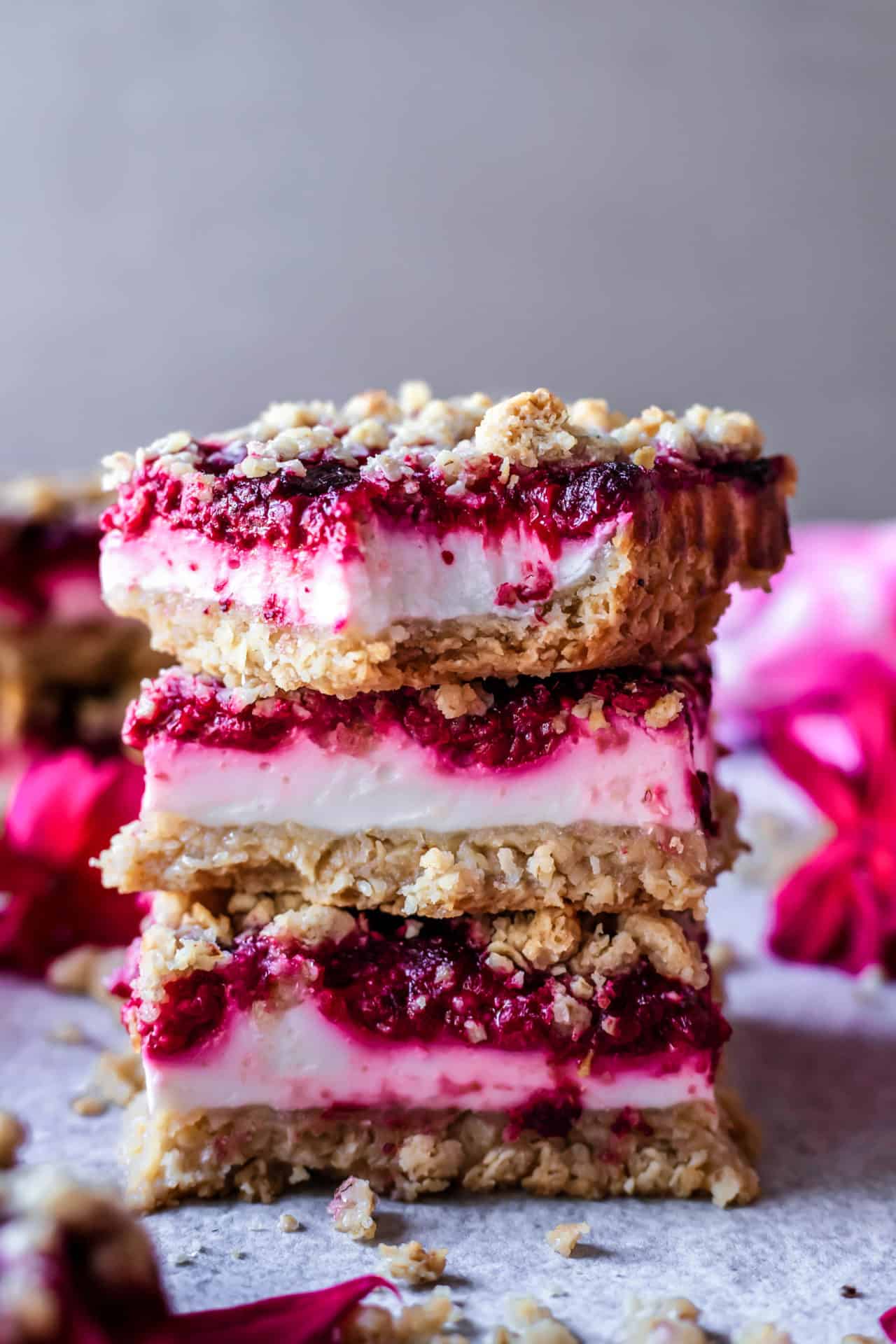 These Gluten-Free Raspberry Yogurt Bars are simple to make, fruity, perfectly sweetened, refreshing, and just so good!