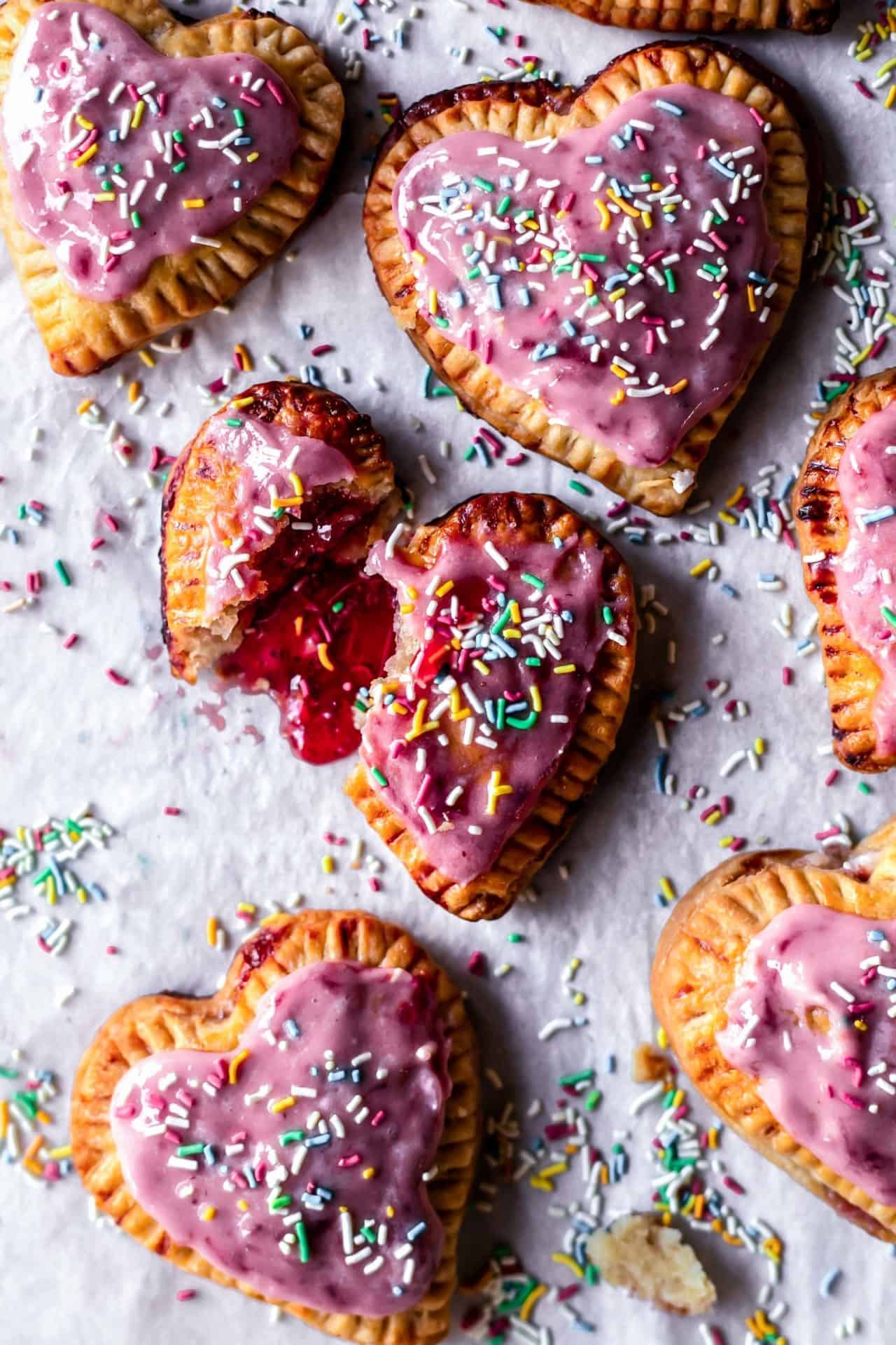 These Gluten-Free Pop-Tarts are flaky, buttery, and filled with the most delicious combo of cream cheese and strawberry jam.