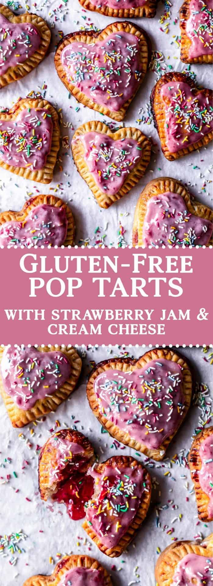These Gluten-Free Pop-Tarts are flaky, buttery, and filled with the most delicious combo of cream cheese and strawberry jam.