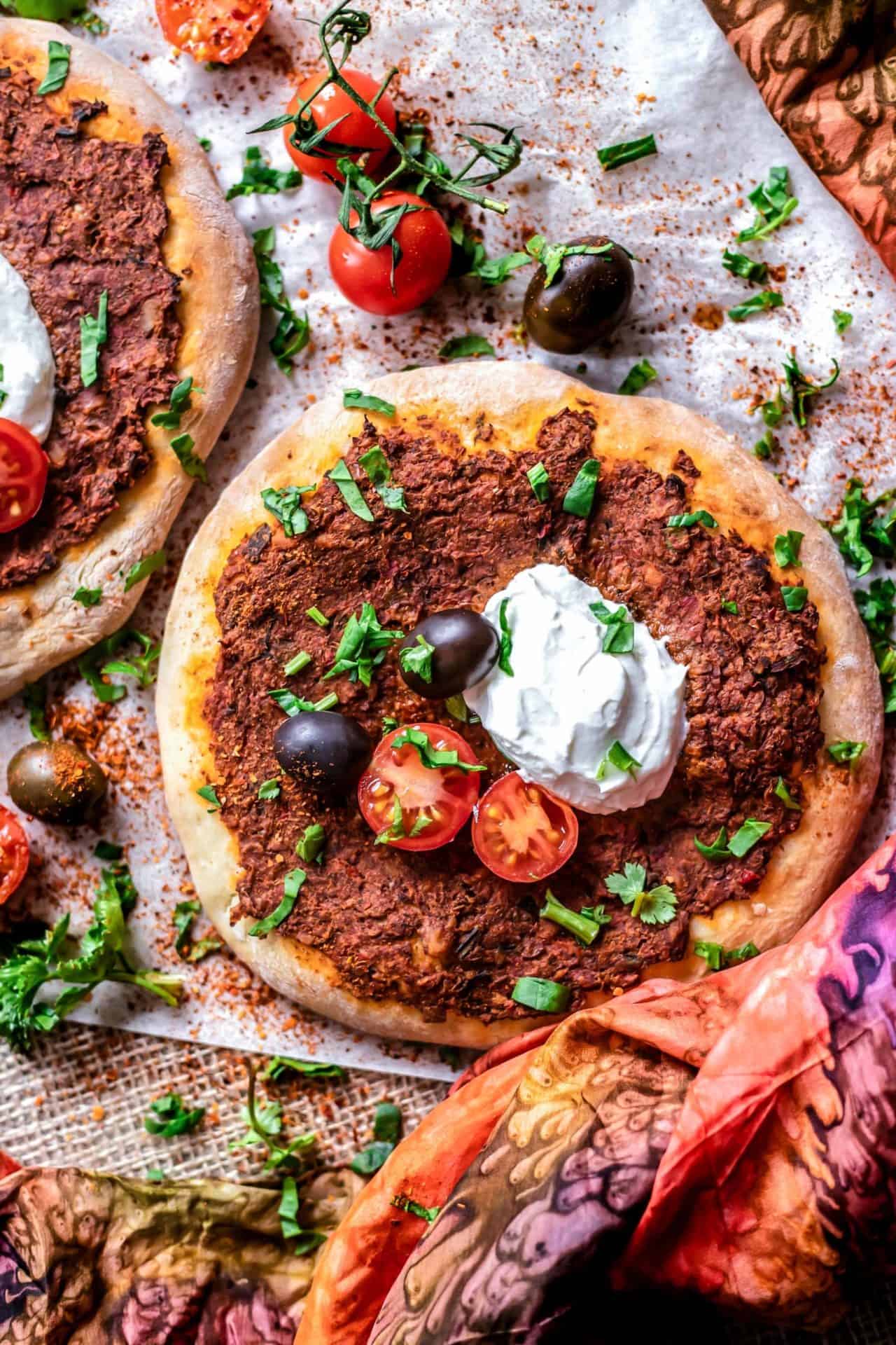 This Vegan Turkish Pizza is versatile, wholesome, healthy, bursting with flavour, simple to make and just so good! The recipe is vegan, low FODMAP and gluten-free!
