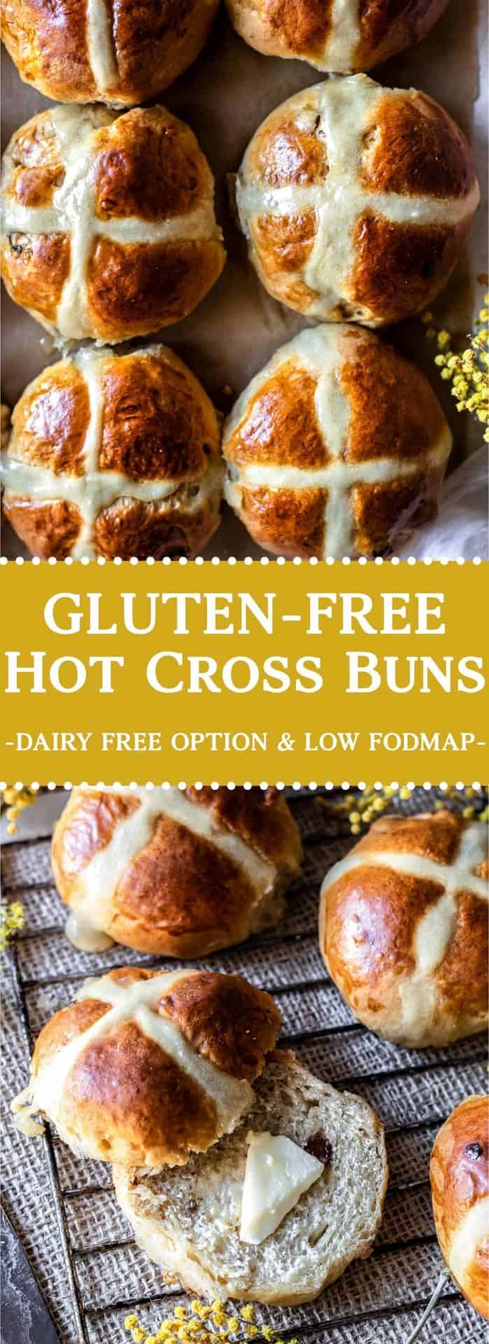 These Gluten-Free Hot Cross Buns are FODMAP friendly, very simple to make, pillowy soft, perfectly spiced, and just as delicious as the regular buns.
