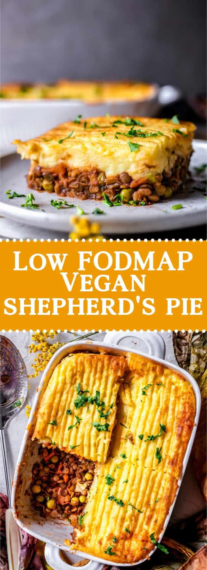 This Low FODMAP Vegan Shepherd's Pie is hearty, filling, comforting, tummy friendly, satisfying and so delicious!
