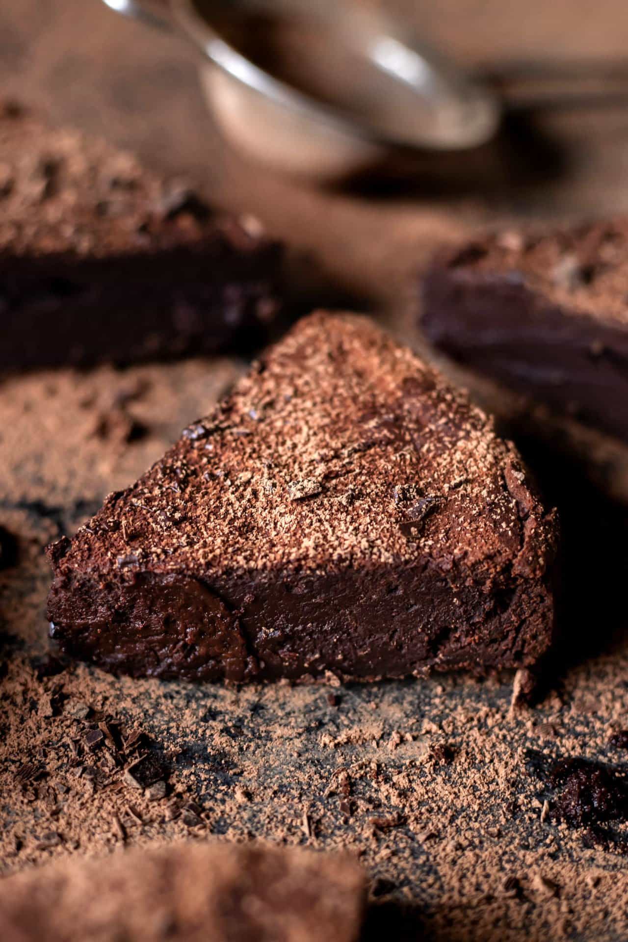 This Flourless Chocolate Cake is super chocolaty, incredibly rich, luxurious, decadent, moist, fudgy and the best part naturally gluten-free!