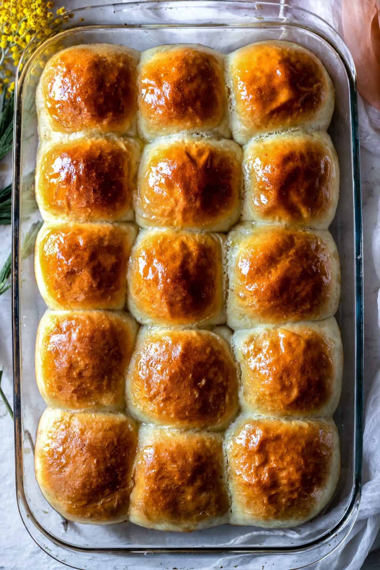 These Gluten-Free Dinner Rolls are tender, buttery, fluffy, flaky on the top and extra soft in the center! 