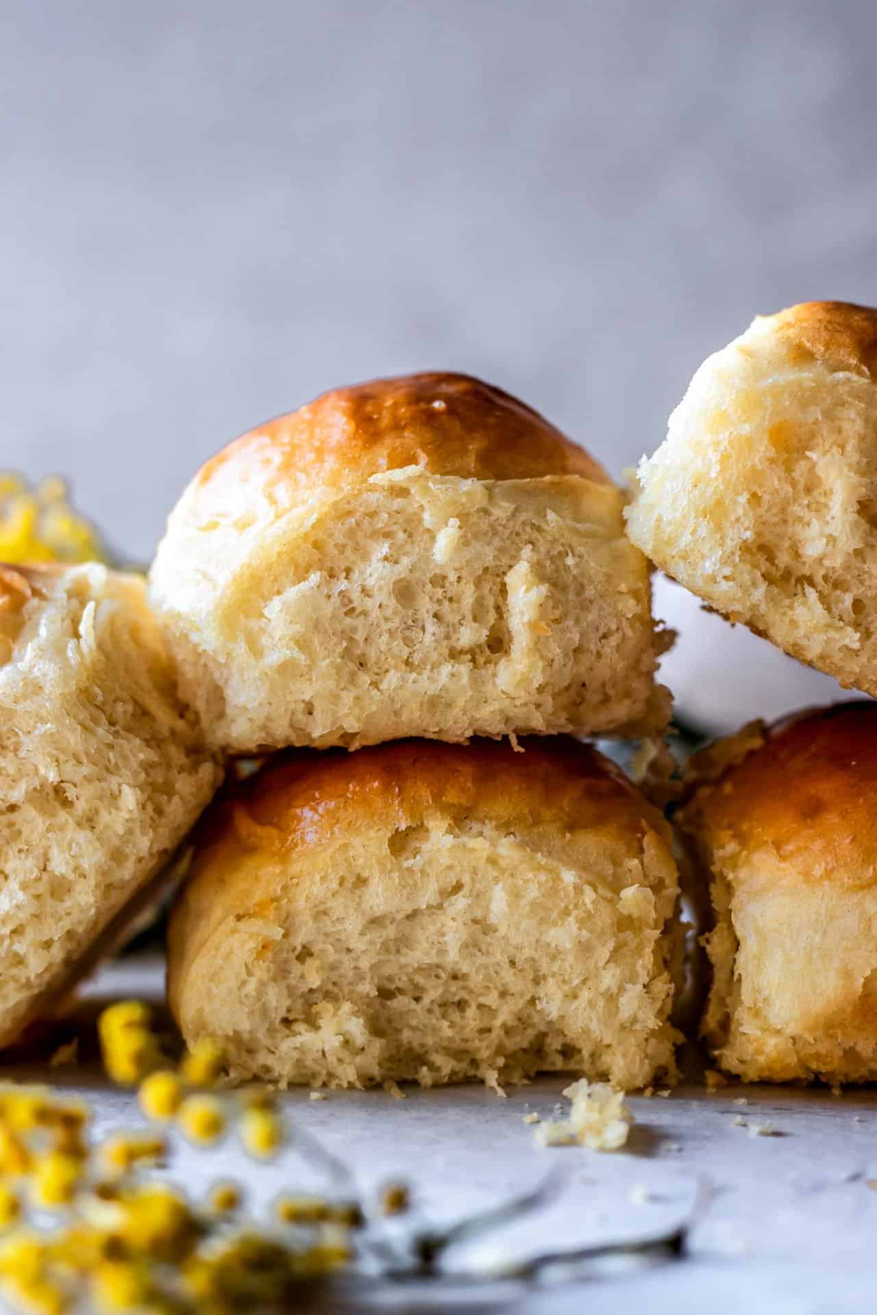 These Gluten-Free Dinner Rolls are tender, buttery, fluffy, flaky on the top and extra soft in the center! 