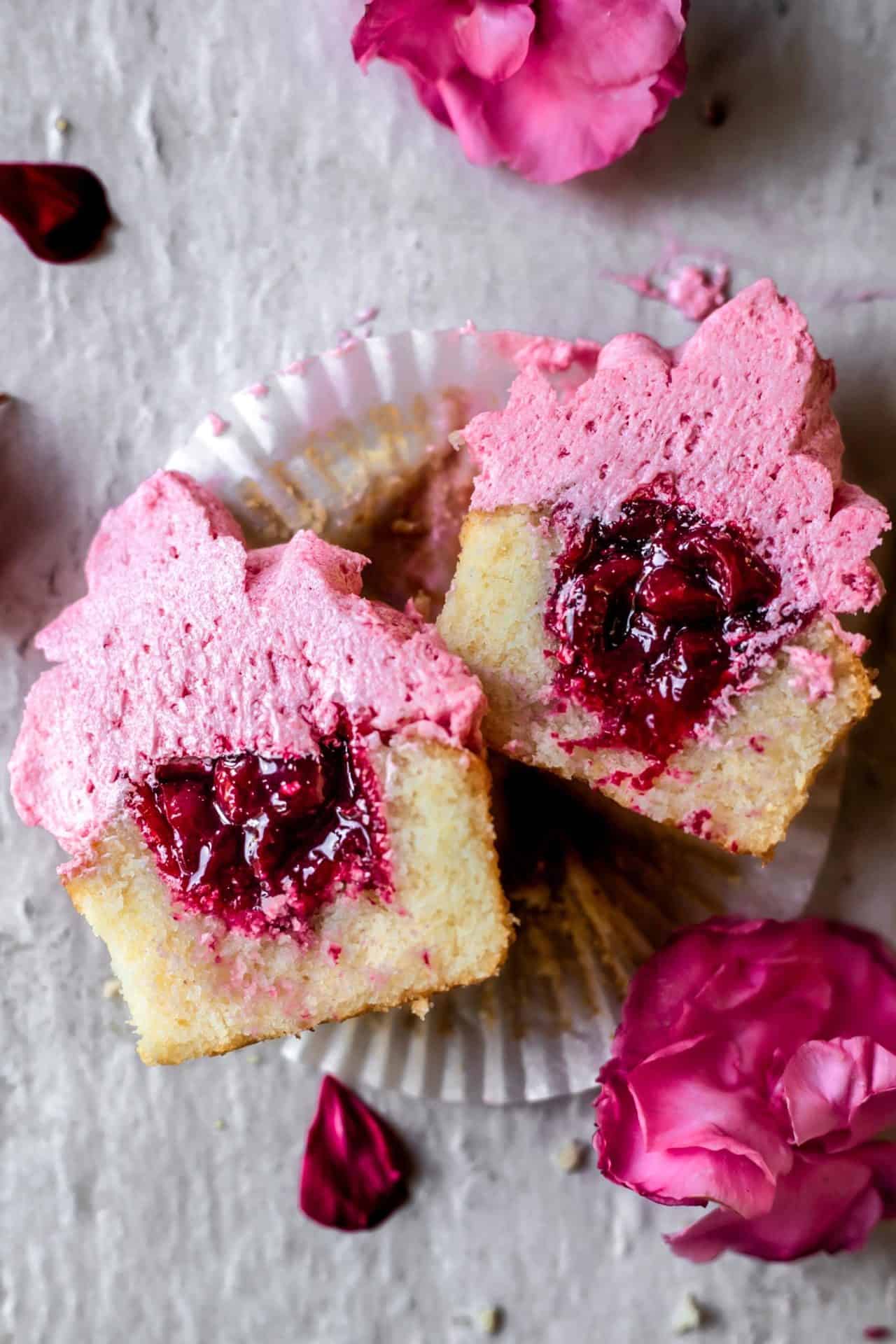 These Gluten-Free Cherry Cupcakes are tender and spongy, light, infused with cherries, fruity, and just so delicious!