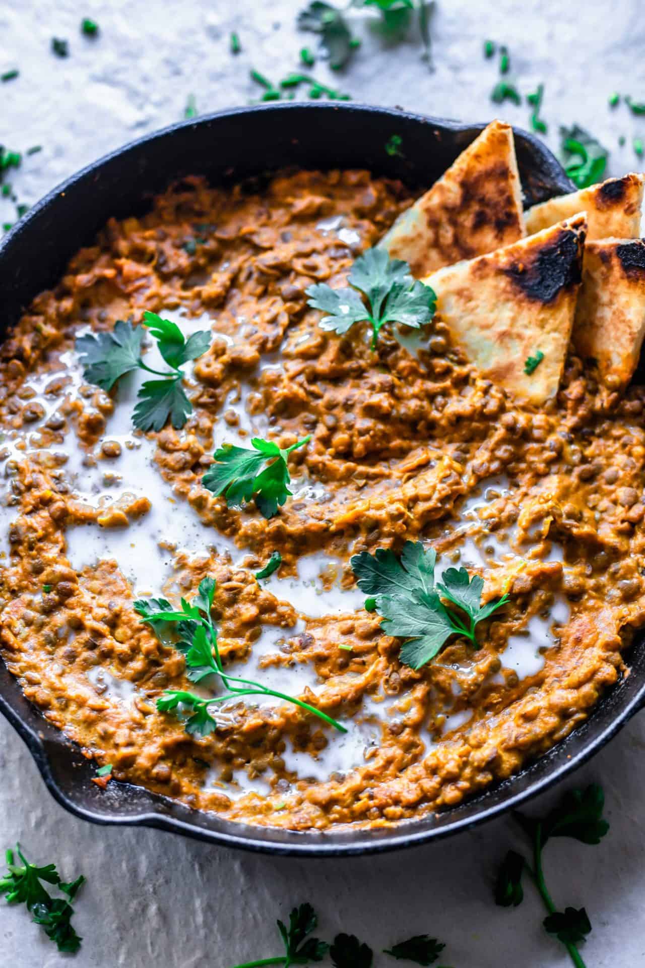 This Low FODMAP Vegan Lentil Curry is super creamy, hearty, bursting with flavour, comforting, and incredibly delicious!