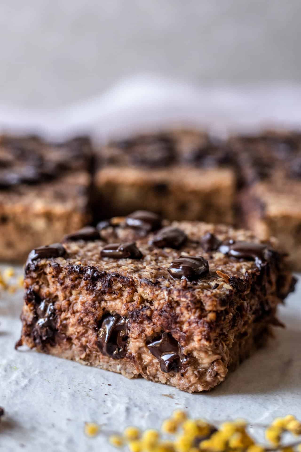 This Flourless Chocolate Chip Banana Cake is super easy to make, tender & moist, banana infused, chocolaty and so delicious!