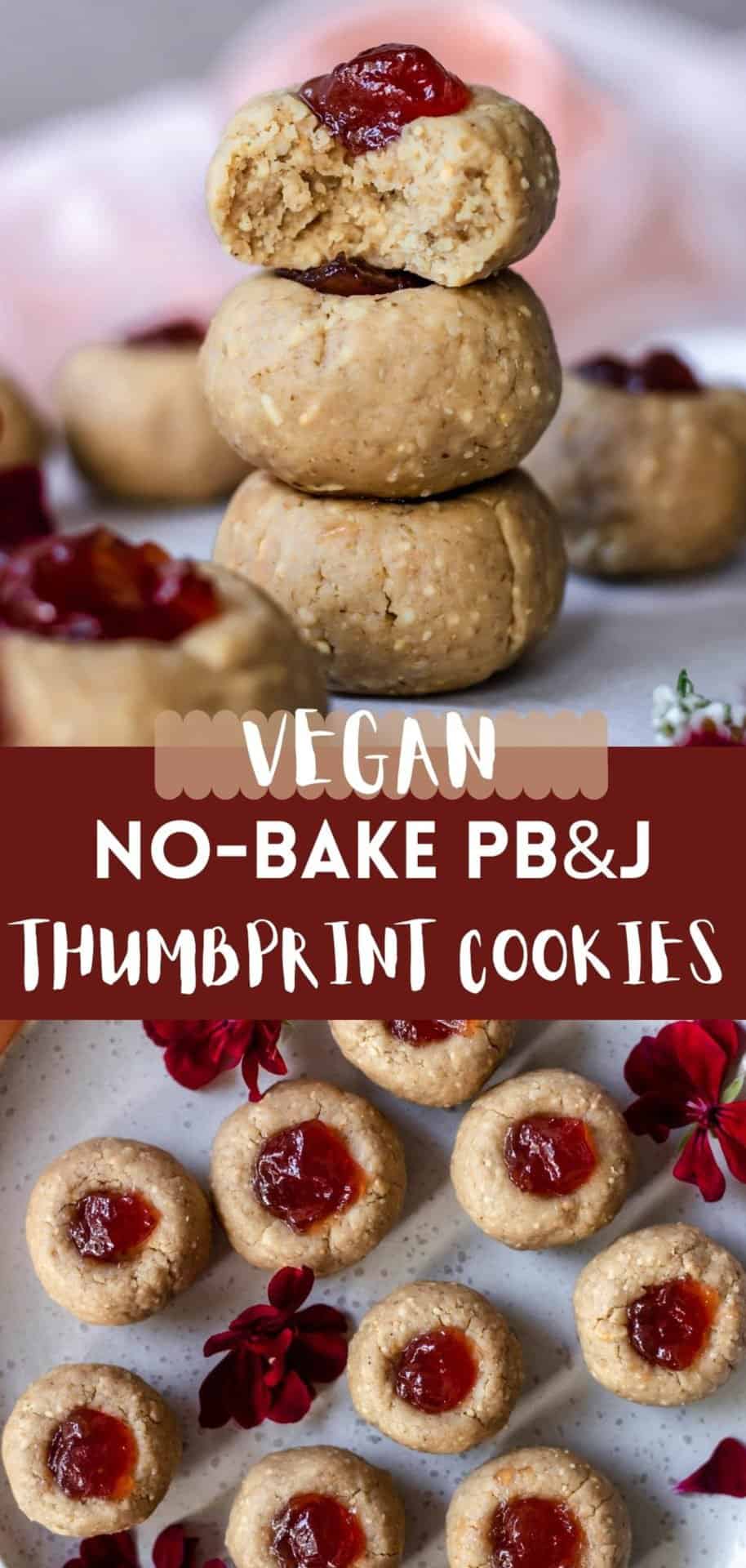 These No-Bake Peanut Butter and Jelly Thumbprint Cookies have that melt-in-your-mouth texture, they are easy to make and so very delicious!