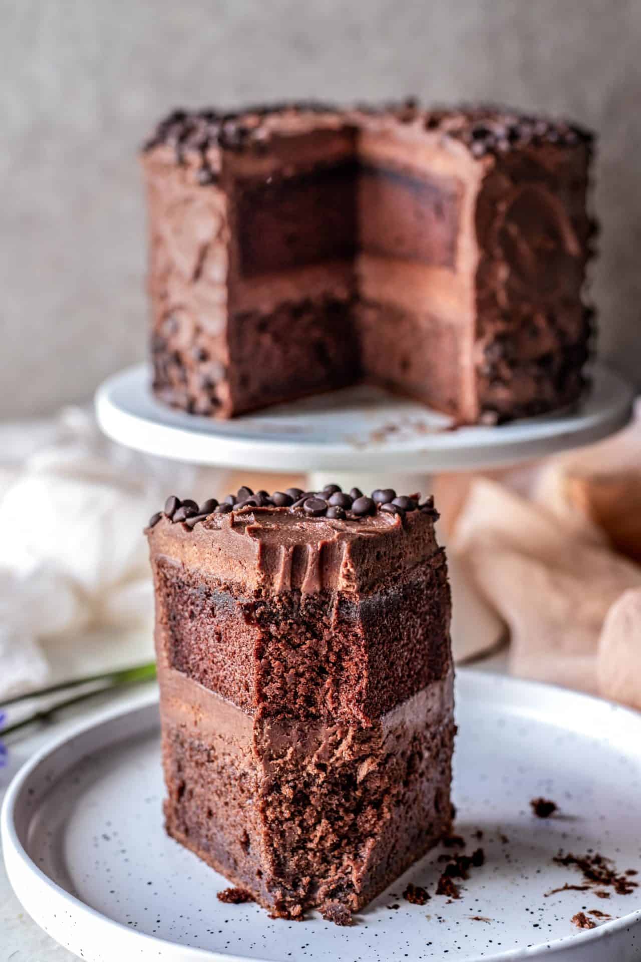 This is the ultimate gluten-free chocolate cake. It is rich, chocolaty, flavorful, perfectly sweetened and just a dream come true for all the chocoholics out there.
