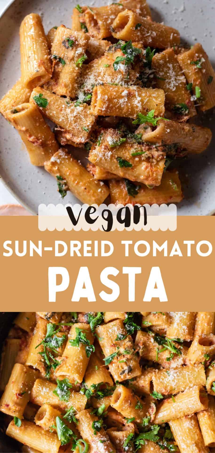 This Vegan Sun-Dried Tomato Pasta requires only 1 pot, 9 ingredients, and 20min to make! It is easy, comforting and so delicious!