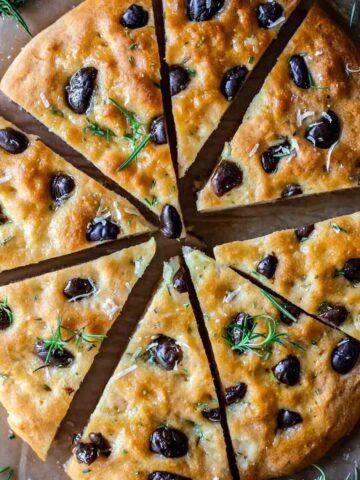 sliced gluten-free focaccia