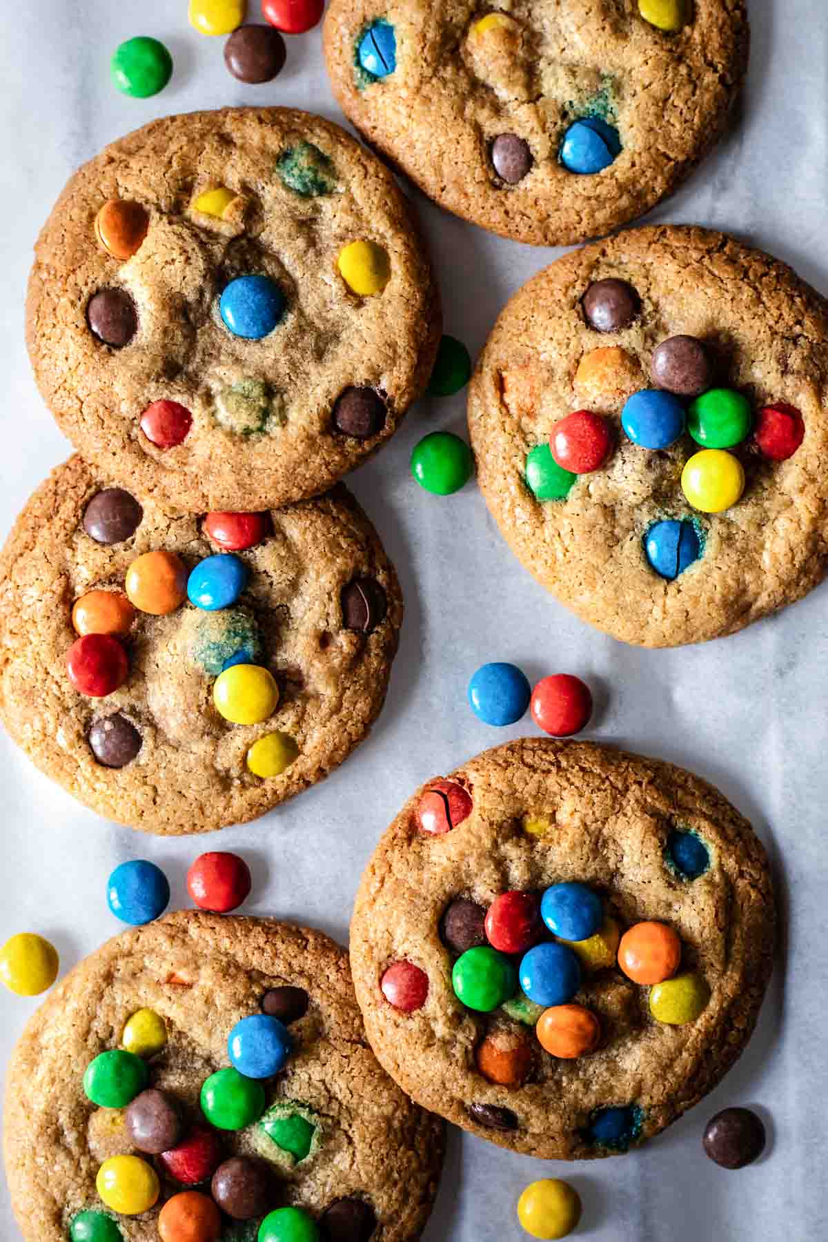 cookies on a white backdrop.