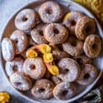 gluten-free pumpkin donuts on a plate