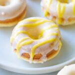 Lemon Donuts drizzled with lemon icing