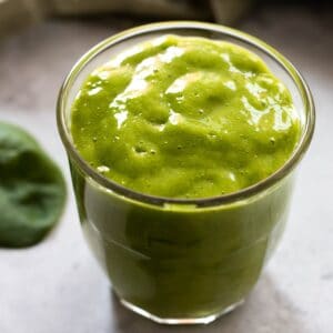 Green Tropical Smoothie in a glass