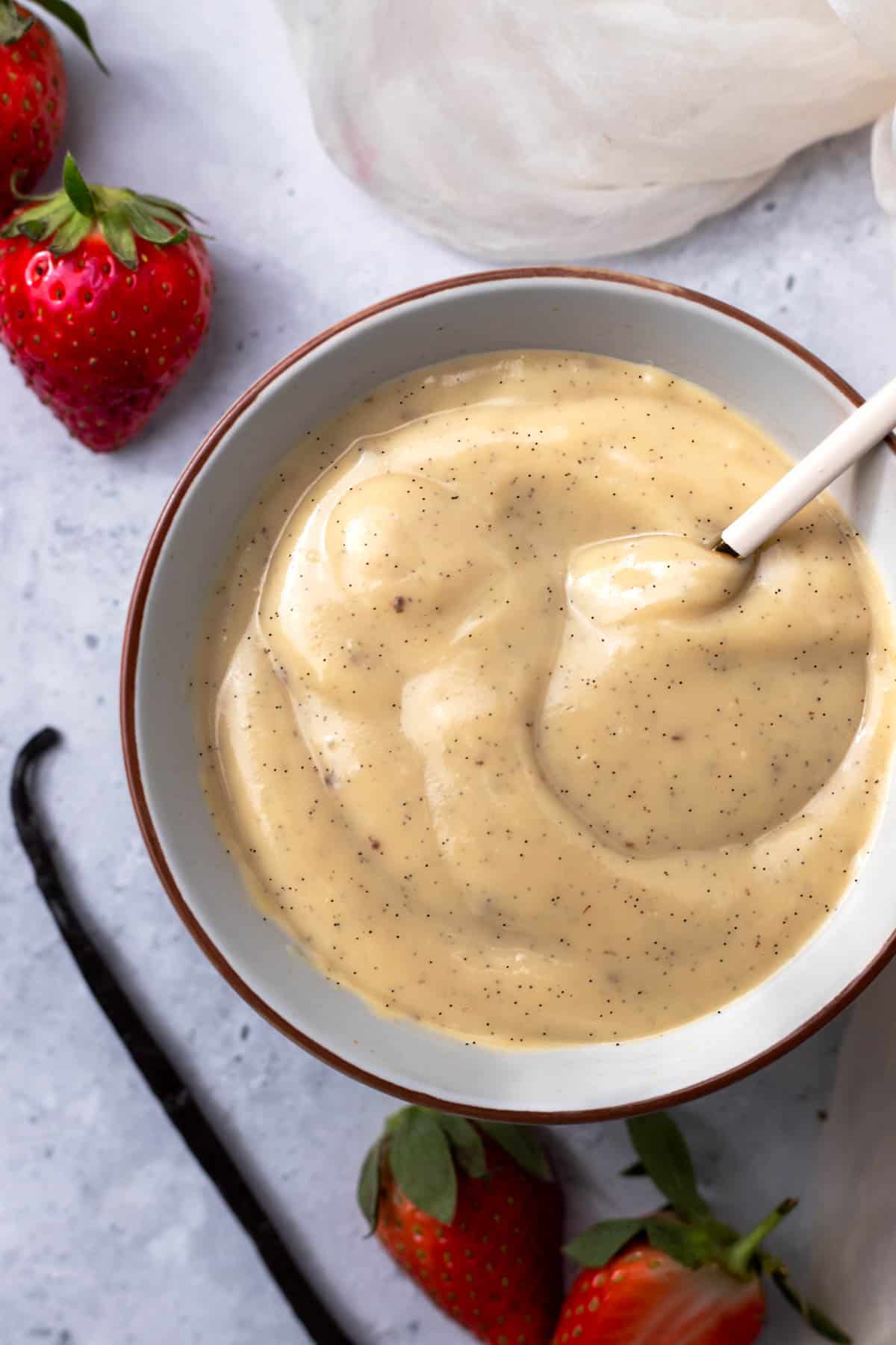 Vanilla Custard in a bowl