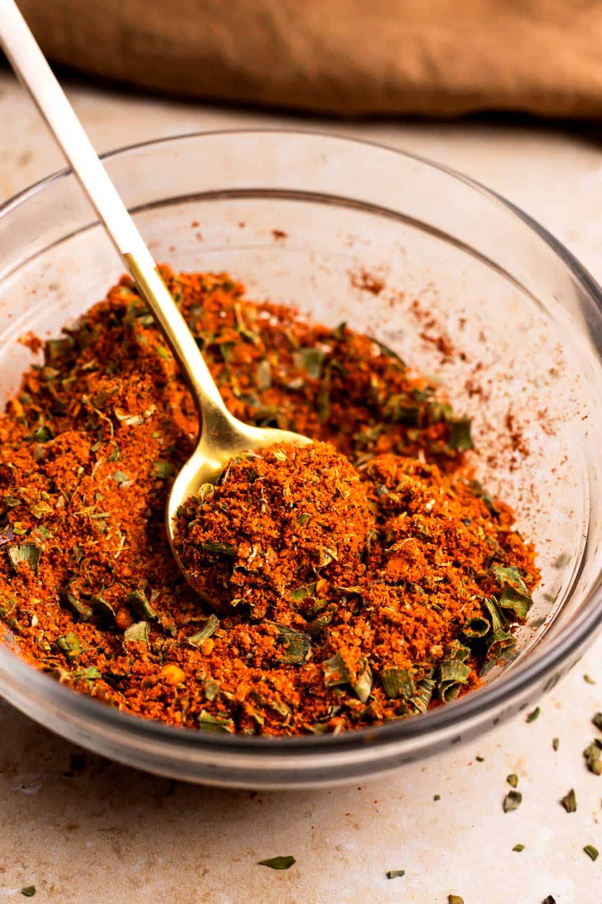 Scooping low FODMAP Taco seasoning