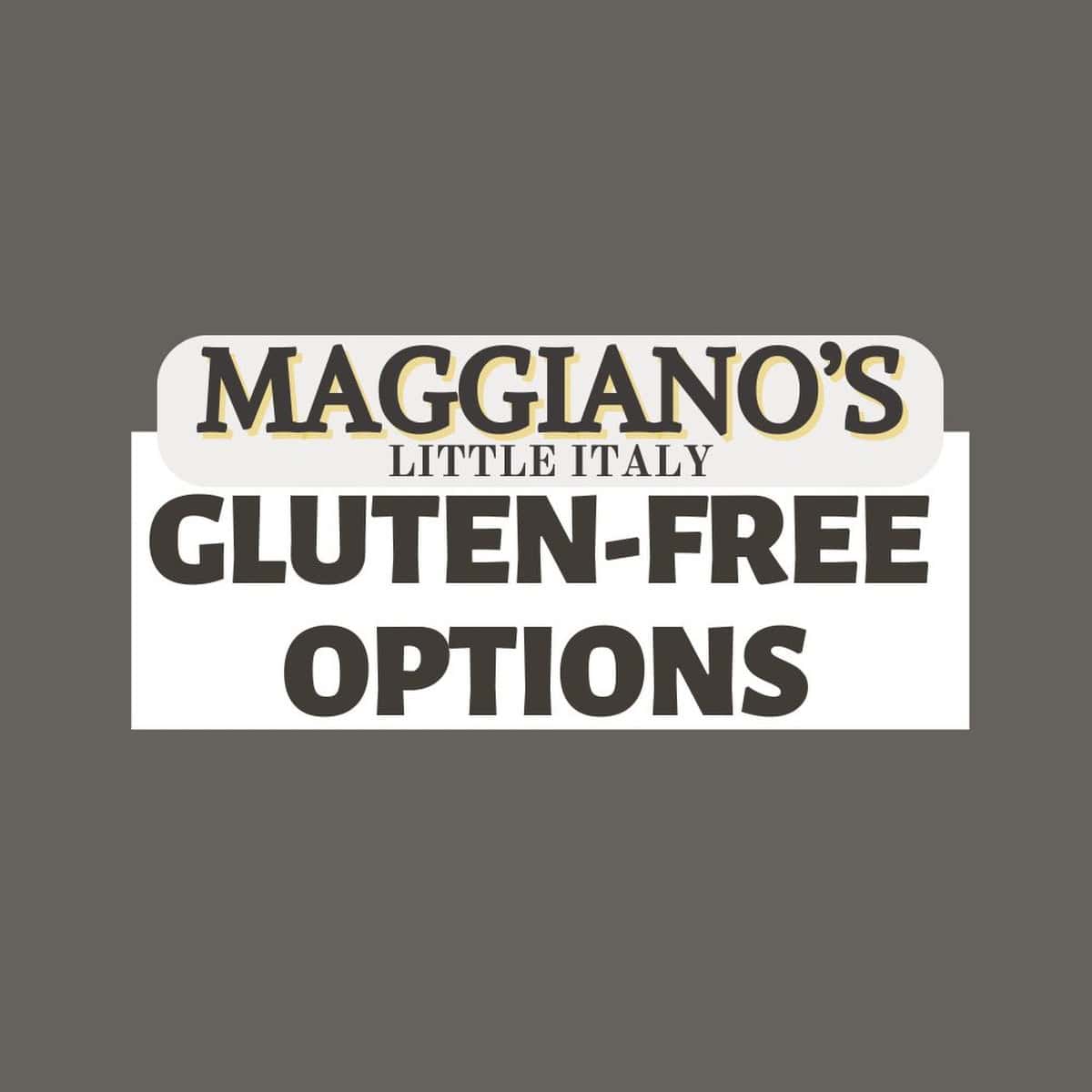 Maggiano #39 s Gluten Free Menu 2025