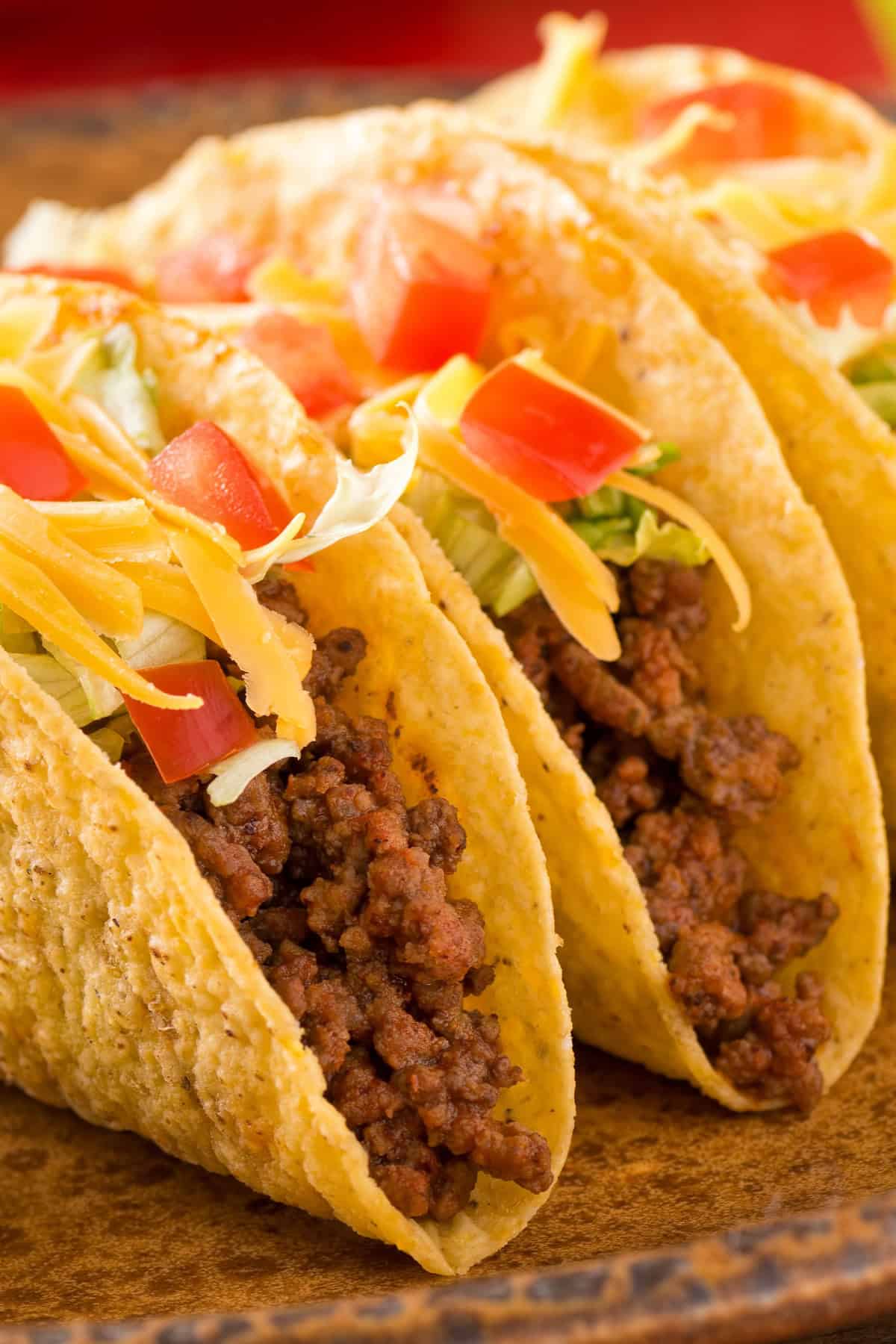 Three Crunchy Tacos