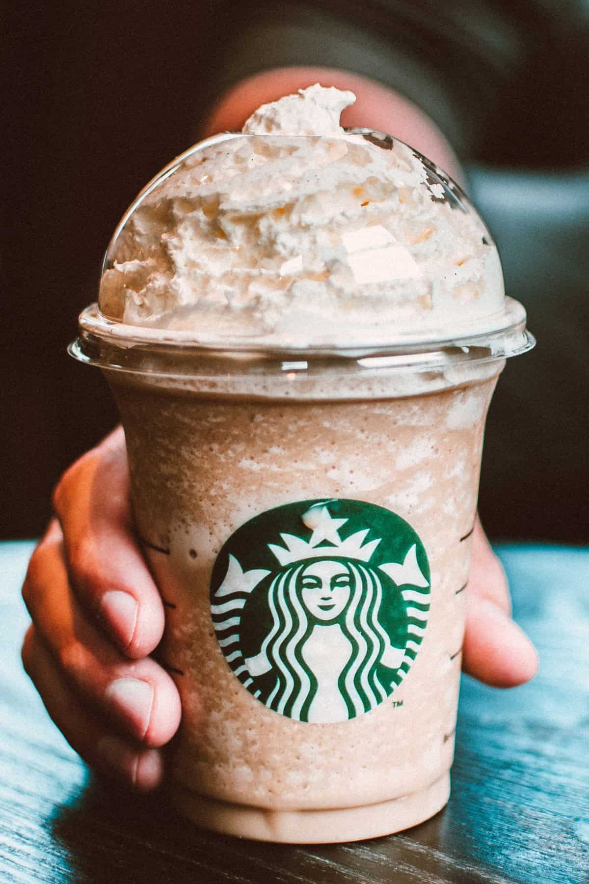 Frappuccino with whipped cream