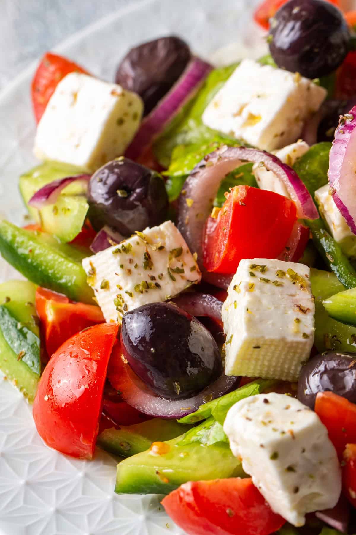 Greek Salad from up close.