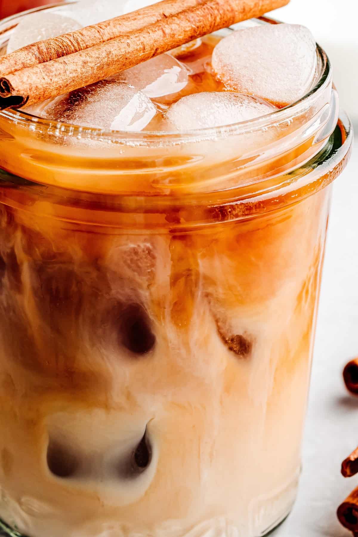 Iced Chai Latte in a plastic cup