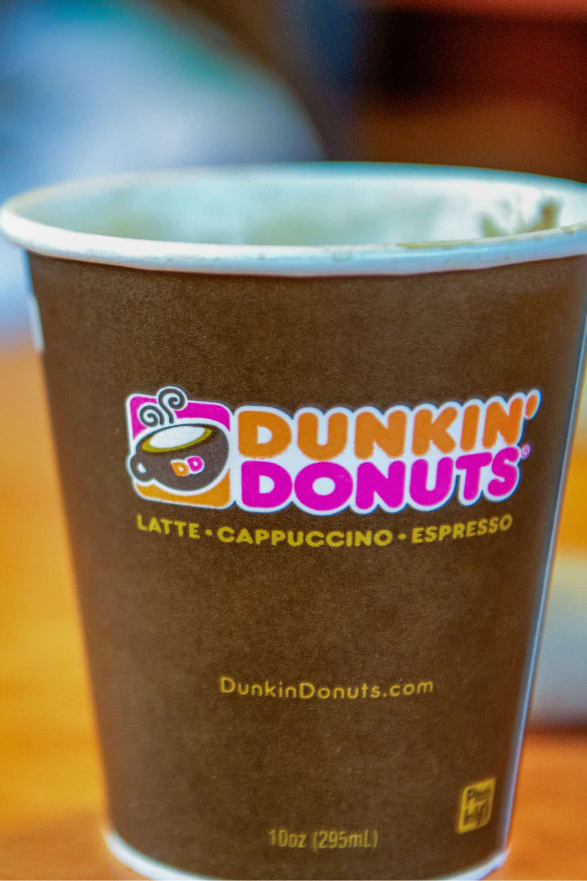 Dunkin' Donuts Macchiato in a cup