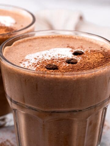 glass of Mocha Madness Tropical Smoothie