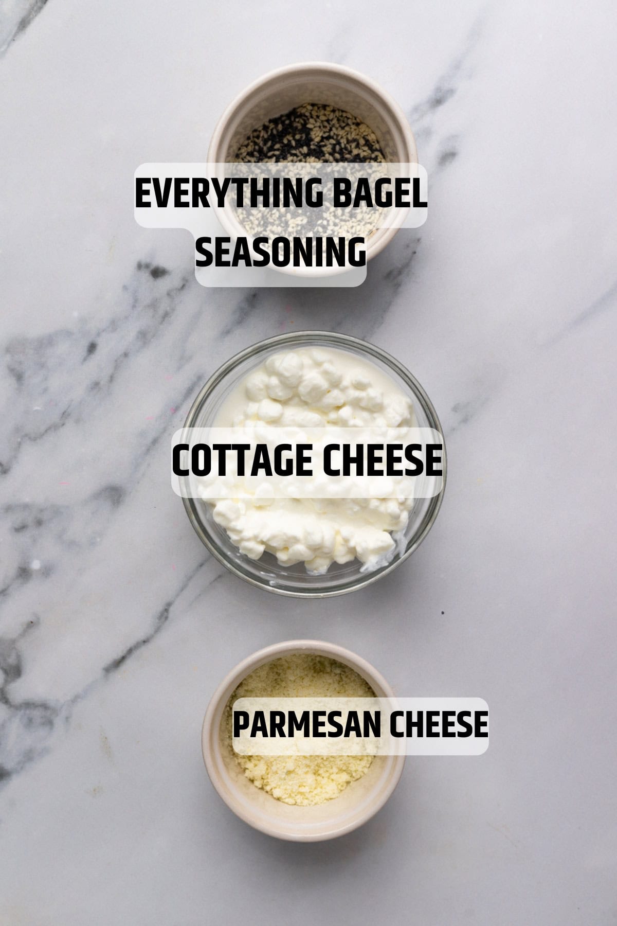 ingredients needed to make cottage cheese chips